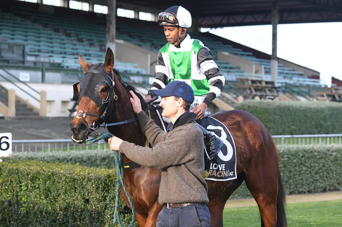 King on the board with first training win