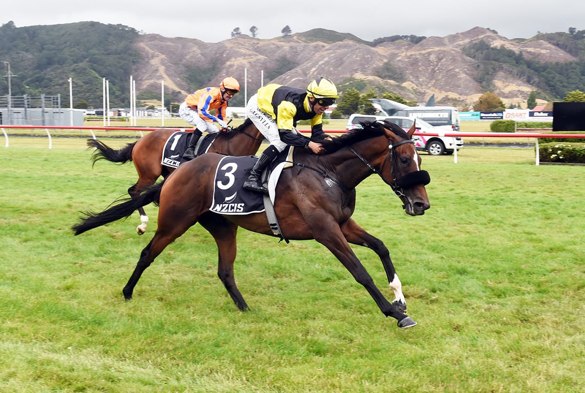 Patterson and Grylls celebrate a feature double