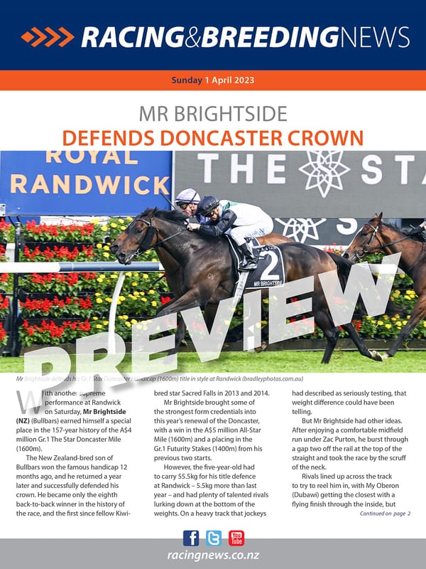 NZ Racing and Breeding News – 02 April 2023