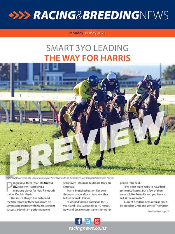 NZ Racing and Breeding News – 15 May 2023