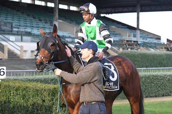 King on the board with first training win